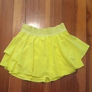 Lululemon Yellow Active Skirt
